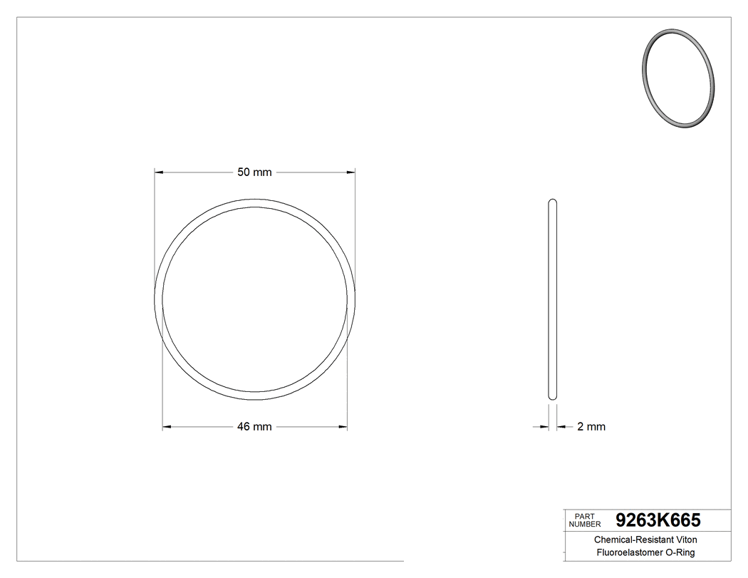 Technical drawing - 9263K665